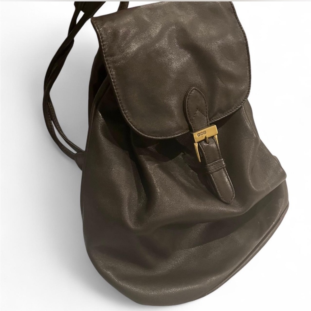 Brown Leather Backpack mini vintage Ralph Lauren
